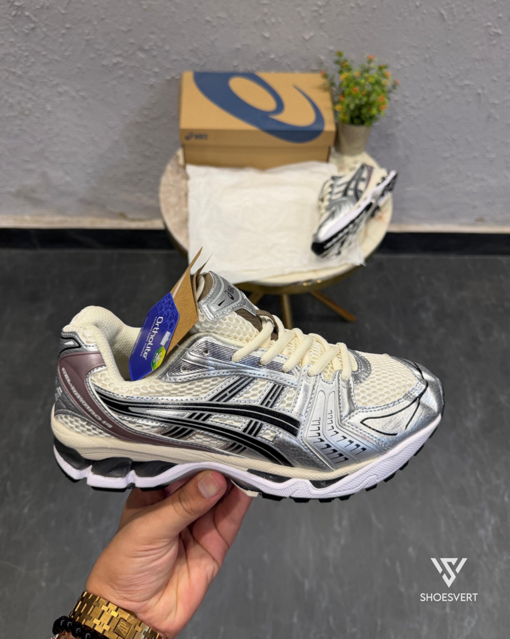 ASIC KAYANO 14 METALLIC